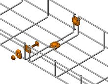 Крепежный комплект для монтажа проволочного лотка Промрукав Стандарт (уп. 50шт.) картинка
